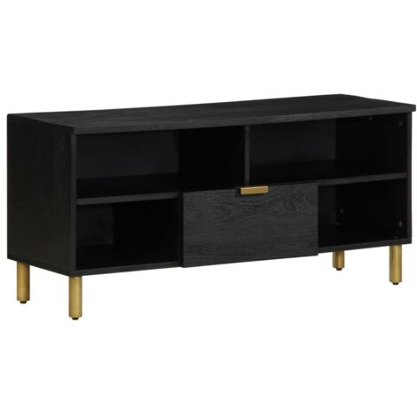TV Cabinet Black 100x33x46 cm Engineered Wood vidaXL (1/5)