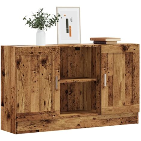 Sideboard Old Wood 120x30.5x70 cm Engineered Wood vidaXL
