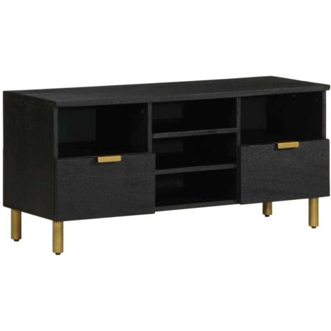 TV Cabinet Black 100x33x46 cm Engineered Wood vidaXL (1/5)