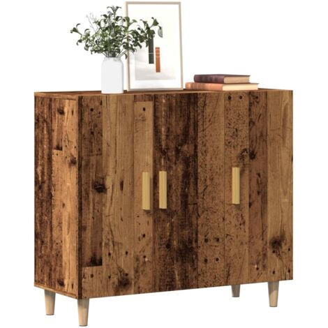 Sideboard Old Wood 90x34x80 cm Engineered Wood vidaXL