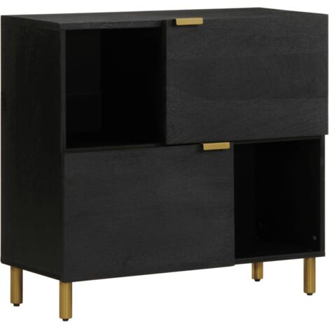 Sideboard Black 80x33x75 cm Engineered Wood vidaXL