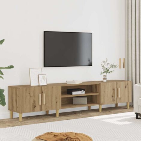 TV Cabinet Artisan Oak 180x31.5x40 cm Engineered Wood vidaXL