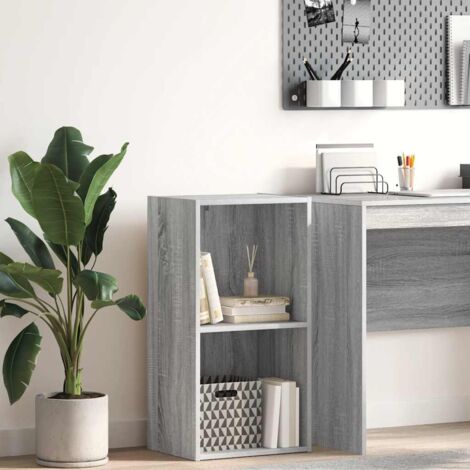 Bookcase Grey Sonoma 40x30x77 cm Engineered Wood vidaXL
