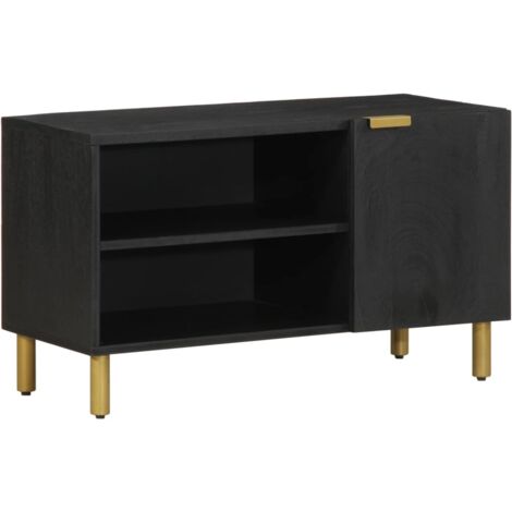 TV Cabinet Black 80x33x46 cm Engineered Wood vidaXL (1/5)