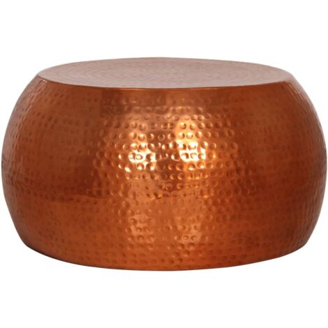 Coffee Table Brass Ø55x28 cm Aluminium vidaXL