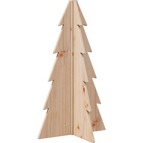 Wooden Christmas Tree for Decoration 69.5 cm Solid Wood Pine vidaXL (1/5)