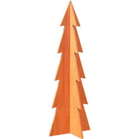 Wooden Christmas Tree for Decoration Wax Brown 112 cm Solid Wood Pine vidaXL (1/5)