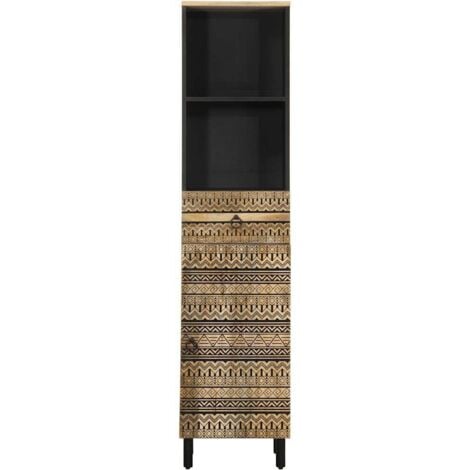 Bathroom Cabinet 38x33.5x160 cm Solid Wood Mango vidaXL
