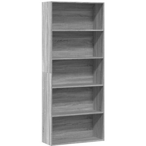 Book Cabinet Grey Sonoma 80x30x189 cm Engineered Wood vidaXL