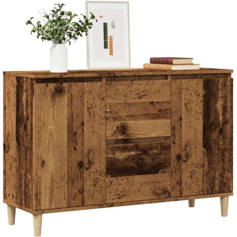 Sideboard Old Wood 102x35x70 cm Engineered Wood vidaXL