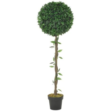 Artificial Plant Bay Tree with Pot Green 130 cm vidaXL