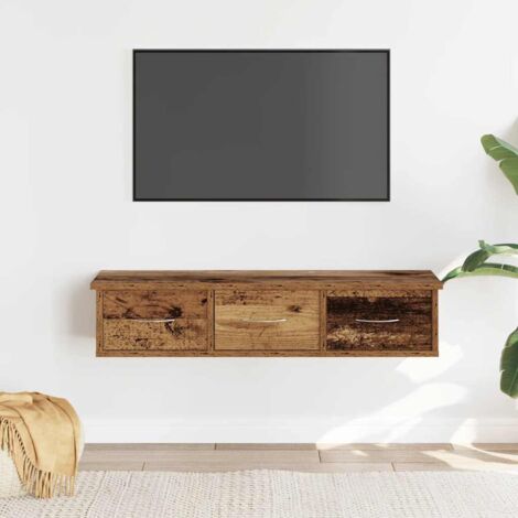 Wall Cabinet Old Wood 88x26x18.5 cm Engineered Wood vidaXL