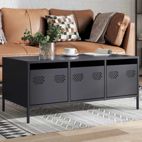 Coffee Table Anthracite 101.5x50x43.5 cm Cold-rolled Steel vidaXL (1/5)
