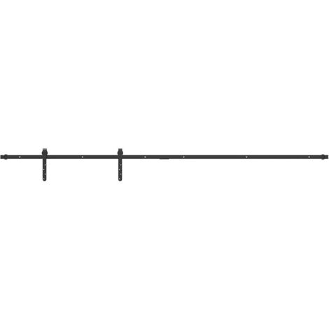 Sliding Cabinet Door Kit 213 cm Carbon Steel vidaXL