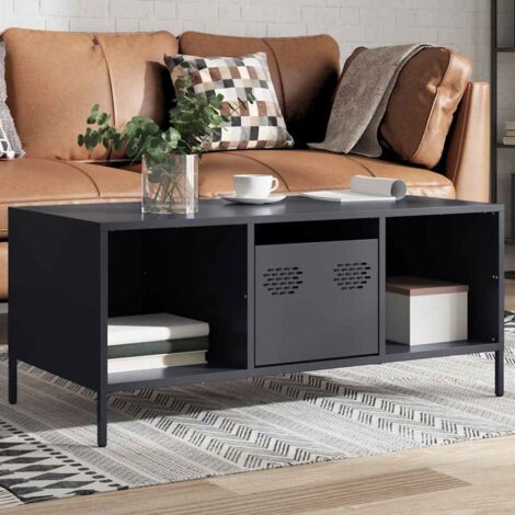 Coffee Table Anthracite 101.5x50x43.5 cm Cold-rolled Steel vidaXL (1/5)
