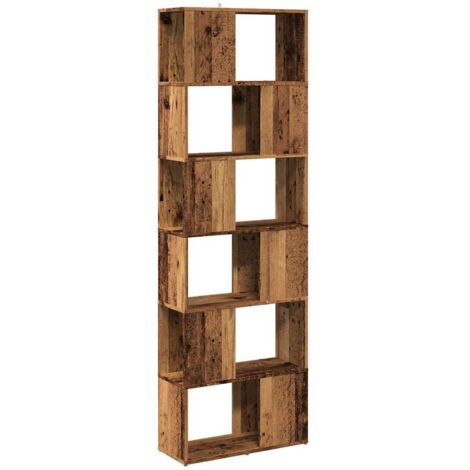 Book Cabinet/Room Divider Old Wood 60x24x186 cm vidaXL