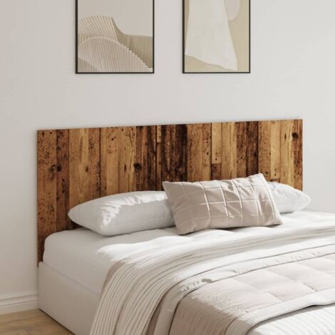 Bed Headboard Old Wood 200x1.5x80 cm Engineered Wood vidaXL