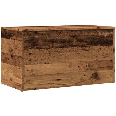 Storage Chest Old Wood 84x42x46 cm Engineered Wood vidaXL