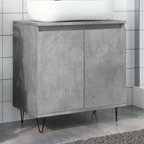 Bathroom Cabinet Concrete Grey 58x33x60 cm Engineered Wood vidaXL (1/5)
