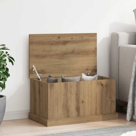Storage Box Artisan Oak 70x40x38 cm Engineered Wood vidaXL