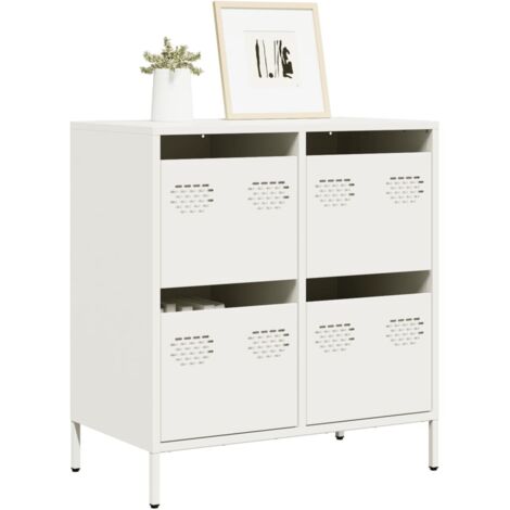 Sideboard White 68x39x73.5 cm Cold-rolled Steel vidaXL (1/5)