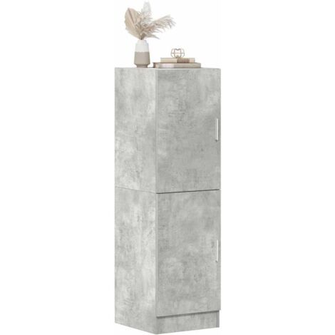 Kitchen Cabinet Concrete Grey 38x41.5x131.5 cm Engineered Wood vidaXL
