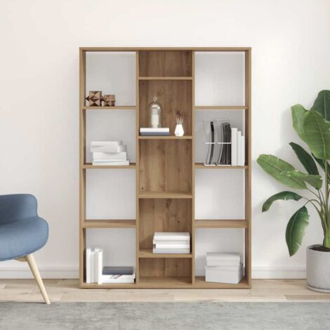 Room Divider/Book Cabinet Artisan Oak 100x24x140 cm Engineered Wood vidaXL