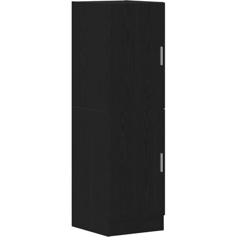 Kitchen Cabinet Black 38x41.5x131.5 cm Engineered Wood vidaXL