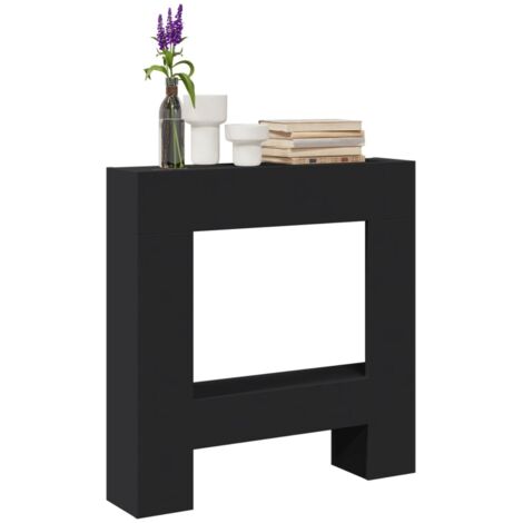 Fireplace Surround Black 81x18x82 cm Engineered Wood vidaXL