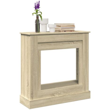 Fireplace Surround Sonoma Oak 90x30x90 cm Engineered Wood vidaXL