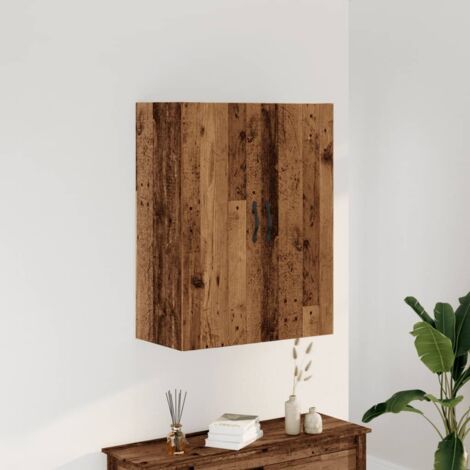 Wall Mounted Cabinet Old Wood 69.5x34x90 cm Engineered Wood vidaXL (1/5)