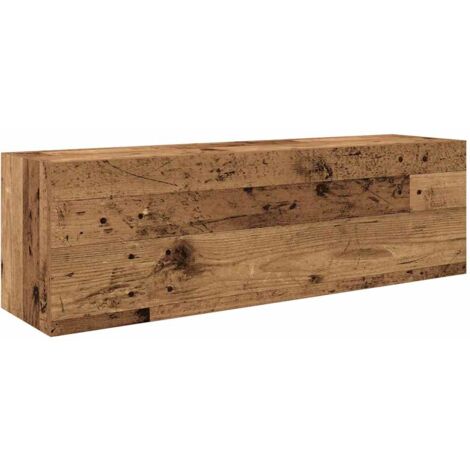 Bathroom Wall Cabinet Old Wood 100x25x30 cm Engineered Wood vidaXL (1/5)