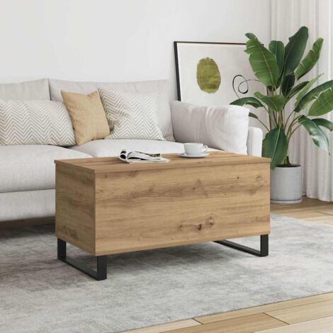 Coffee Table Artisan Oak 90x44.5x45 cm Engineered Wood vidaXL