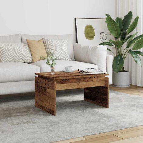 Coffee Table Old Wood 68x50x38 cm Engineered Wood vidaXL
