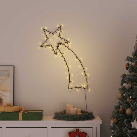 Christmas Lights Shooting Star Silhouette 115 LEDs Warm White vidaXL (1/5)