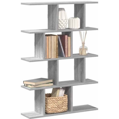 Wall Cube Shelf 12 Compartments Grey Sonoma Engineered Wood vidaXL