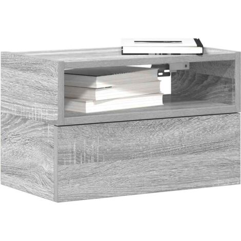 Wall-mounted Bedside Cabinets 2 pcs Grey Sonoma 45x26x28.5 cm vidaXL