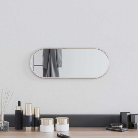 Wall Mirror Silver 40x15 cm Oval vidaXL