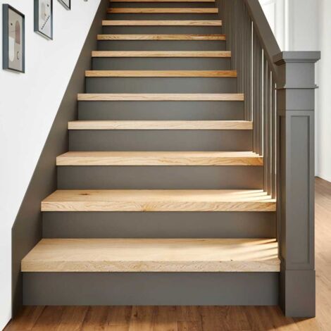 Stair Treads 4 pcs Untreated 90x30x2 cm Solid Wood Oak vidaXL