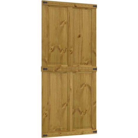 Barn Door CORONA 100x210 cm Solid Wood Pine vidaXL