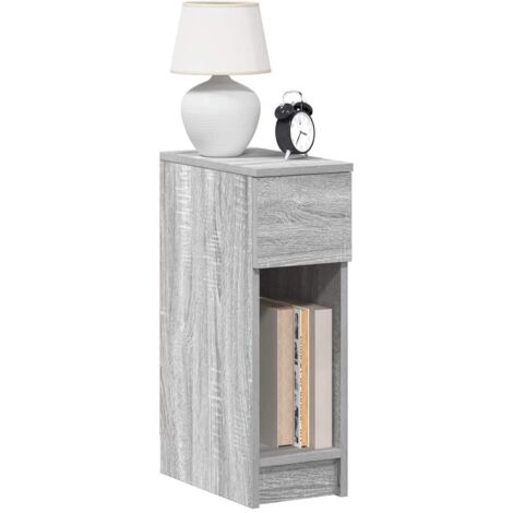 Bedside Cabinets with Drawer 2 pcs Grey Sonoma 20x36x60 cm vidaXL
