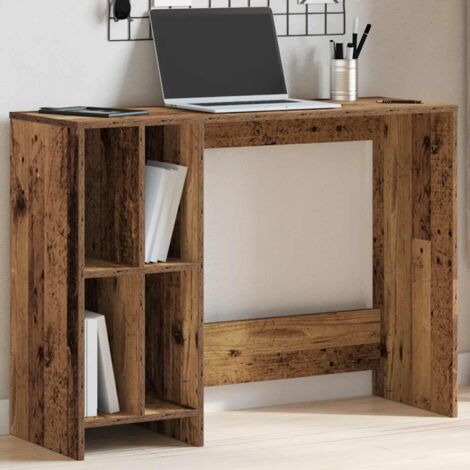 Desk Old Wood 102.5x35x75 cm Engineered Wood vidaXL