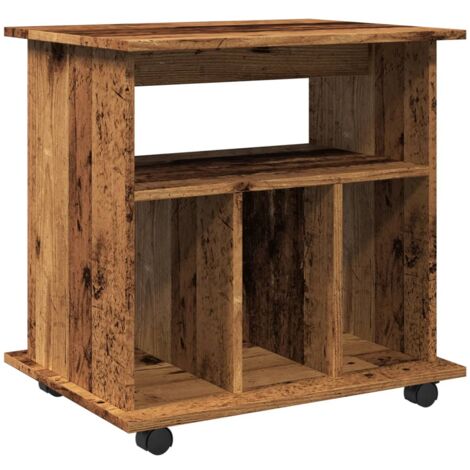 Rolling Cabinet Old Wood 60x45x60 cm Engineered Wood vidaXL