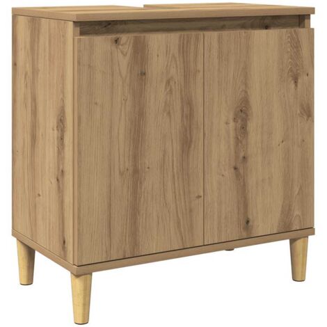 Sink Cabinet Artisan Oak 58x33x60 cm Engineered Wood vidaXL