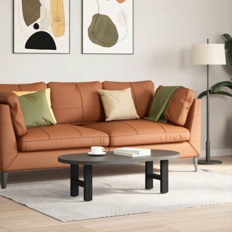Coffee Table Legs Black 2 pcs 40x(30-31) cm Steel vidaXL