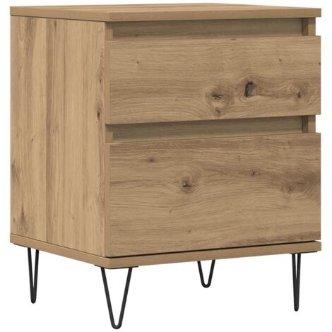 Bedside Cabinet Artisan Oak 40x35x50 cm Engineered Wood vidaXL (1/5)