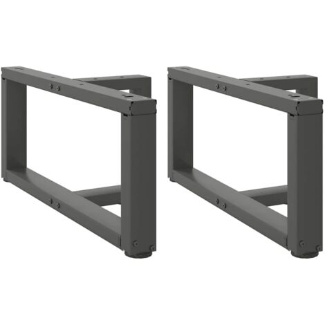 Coffee Table Legs T-Shaped 2 pcs Anthracite 60x25x(30-31) cm Steel vidaXL (1/5)