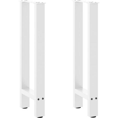 Console Table Legs White 2 pcs 28x(72-73) cm Steel vidaXL (1/5)