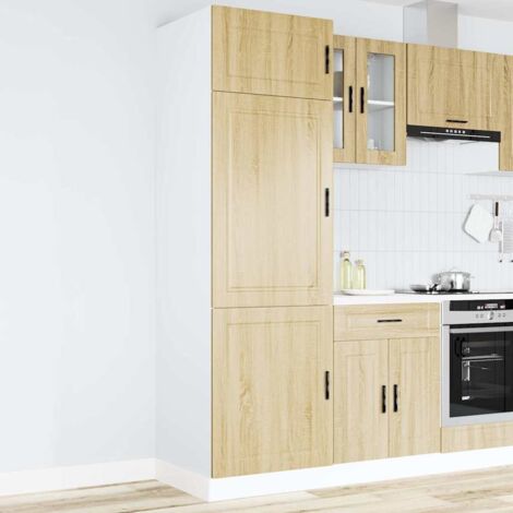 Kitchen Cupboard "Porto" Sonoma Oak Engineered Wood vidaXL