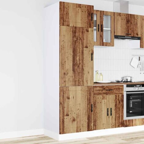 Kitchen Cupboard "Porto" Old Wood Engineered Wood vidaXL (1/5)